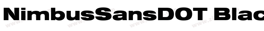 NimbusSansDOT BlacIt字体转换